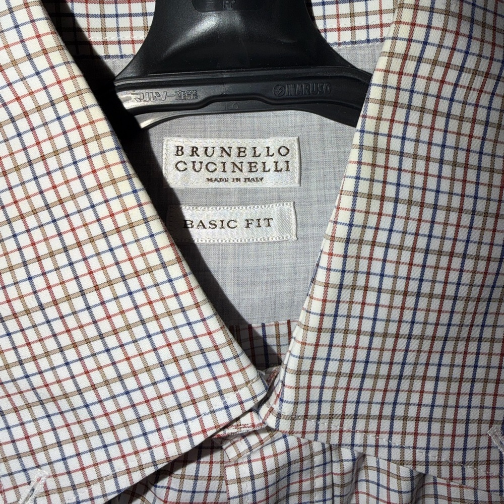 Brunello Cucinelli Checkered Button-Down Basic Fi… - image 2